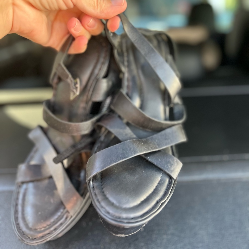 Black Born Strappy Women's Sandals 9